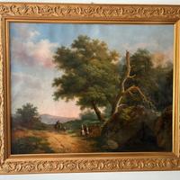 Dipinto antico Carlo Piacenza 1843