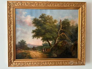 Dipinto antico Carlo Piacenza 1843