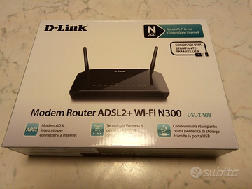 D-LINK Router modem ADSL2  WiFi-N 300 DSL