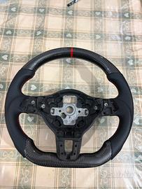 Volante in carbonio con cuciture rosse per golf 6