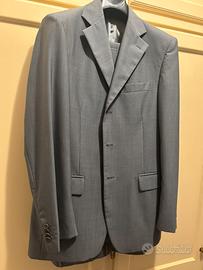 Abito uomo pura lana vergine grigio tg. 48