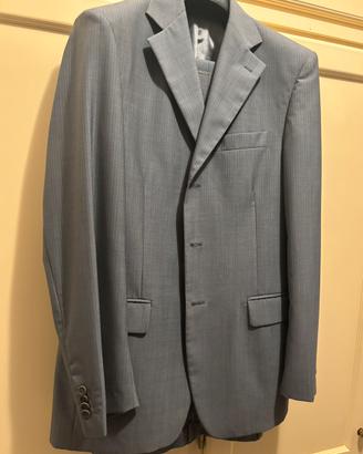 Abito uomo pura lana vergine grigio tg. 48