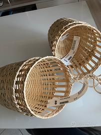 Ikea set di 2 cestini  in bambu