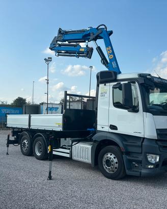 Camion gru ribaltabile con gru