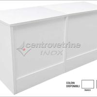 Banco cassa in legno bianco da 180
