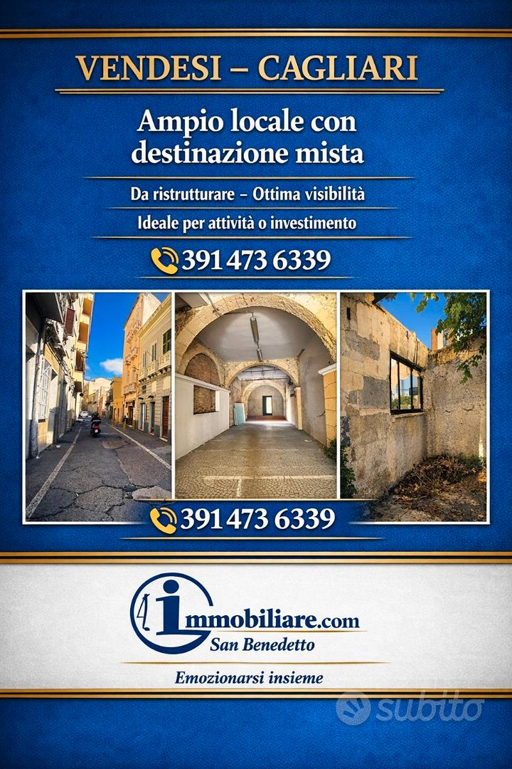 Ampio locale con destinazione mista
