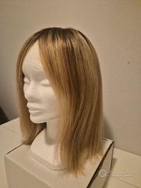 Parrucca Donna Bionda capelli Umani - fatta a mano