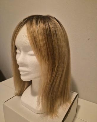 Parrucca Donna Bionda capelli Umani - fatta a mano