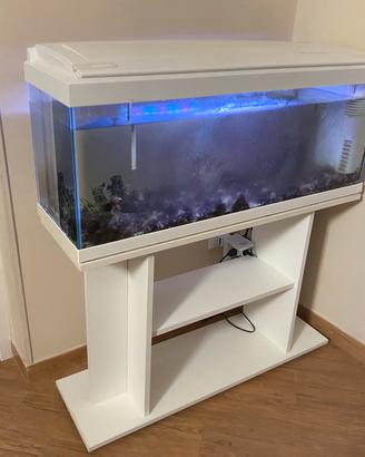 Acquario 1m X 30cm con Mobile Bianco