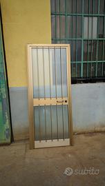 Porta in ferro con vetro - 89,5 x 215 cm