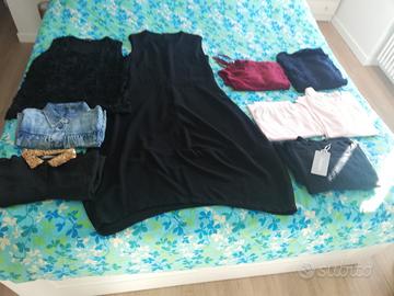 lotto 10 pezzi abbigliamento donna M
