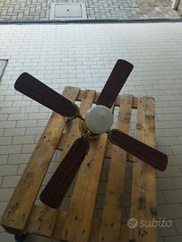 Lampadario con ventola