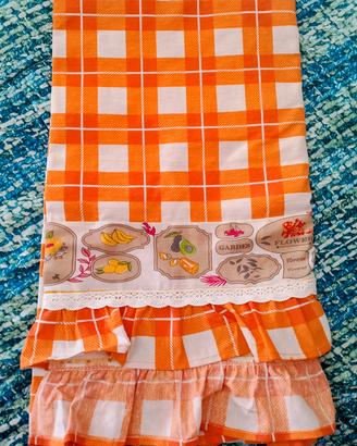 Tovaglia da cucina in cotone con frange 