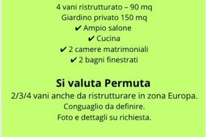 Permuta appartamento zona Europa