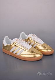 Adidas Originals Samba "Cracked Metallic" Oro 40