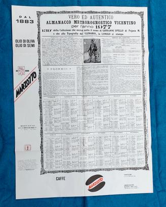 Almanacco meteorologico vicentino d'epoca