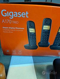 Gigaset A170 Trio Set Telefono Cordless - Nero, 3
