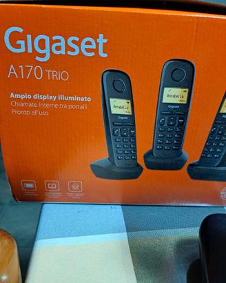 Gigaset A170 Trio Set Telefono Cordless - Nero, 3