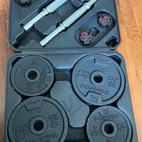 Valigietta manubri con pesi