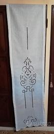 Tenda a vetro singola ricamo intaglio 180x45