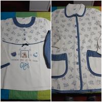 set pigiama e giacca da camera.