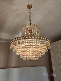 Lampadario cristallo vintage 