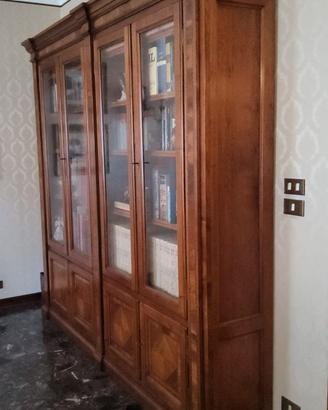 LIBRERIA SMONTABILE in noce massello