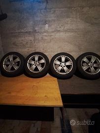 Gomme invernali seminuove + cerchi 16" per vw audi