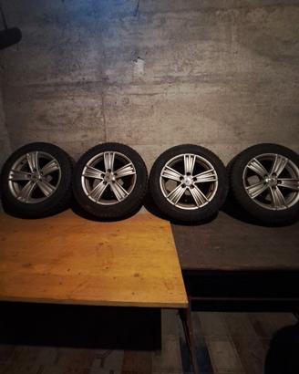 Gomme invernali seminuove + cerchi 16" per vw audi