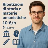 Ripetizioni materie umanistiche - 10 /h - Padov