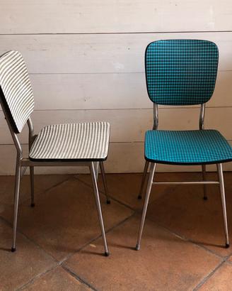 2xsedie da cucina Vintage Rockabilly, Space Ag