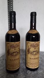 2 bottiglie vino BAROLO doc SCANAVINO 
