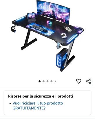 Scrivania gaming