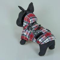 Cappottino tartan rosso per cane