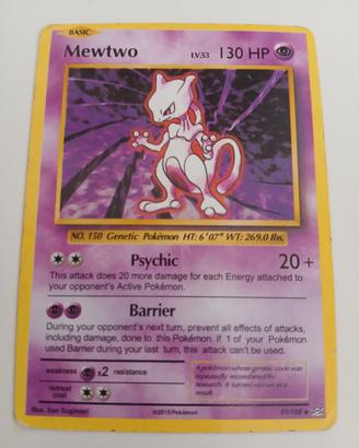 Carta Pokemon Mewtwo