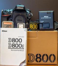 Nikon D800 con  18.500 scatti
