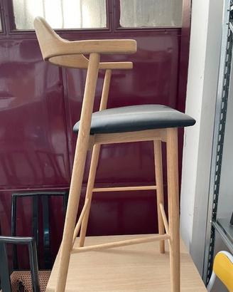 1 Sgabello h.80 Rovere Grezzo Scandinavo