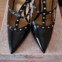 Scarpe aperte donna tacco 12 nero 38
