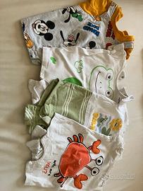Pagliaccetti estivi 0-1 mese bimbo/a 