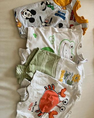 Pagliaccetti estivi 0-1 mese bimbo/a 