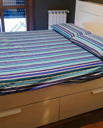 Letto matrimoniale IKEA BRIMNES con doghe LÖNSET