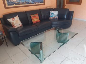 Tavolo cristallo da caffè Gallotti e Radice