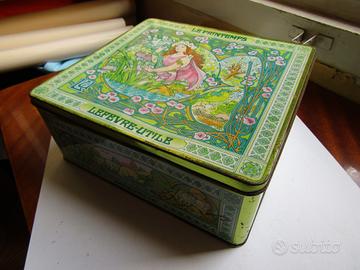 scatola latta biscotti LU vintage 