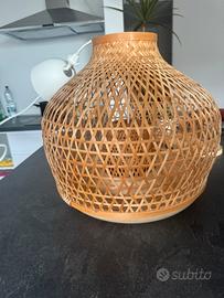 Lampada a sospensione, bambù/fatto a mano