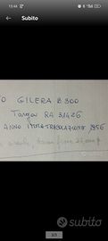 Moto Gilera b300 extra con libretto di proprietà