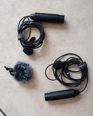 Coppia microfoni lavalier Comica  48v
