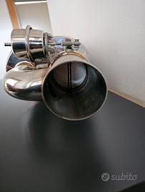 silenziatore con valvola 76mm