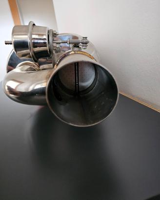 silenziatore con valvola 76mm