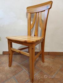Sedie in legno massello