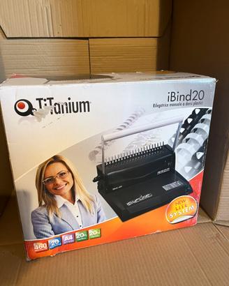Rilegatrice manuale Titanium Ibind 20 + dorsi
